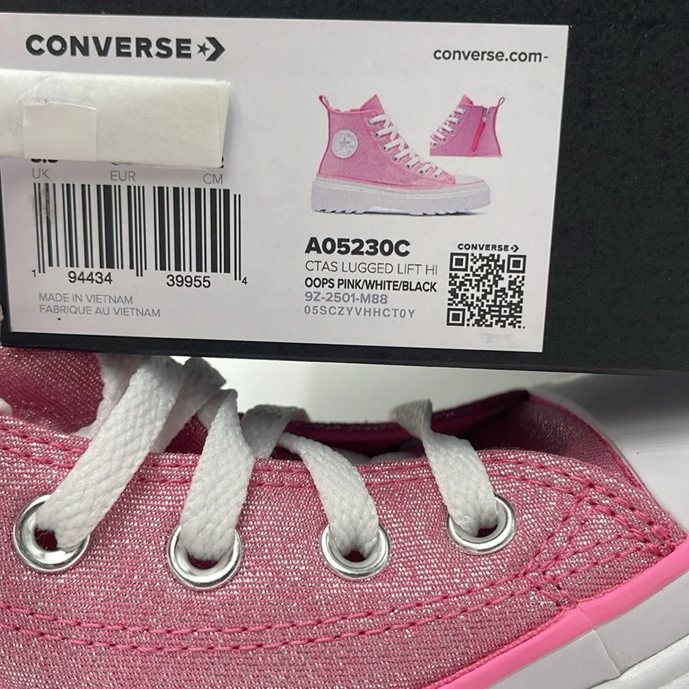 Converse WMNS A05230C
CTAS LUGGED LIFT HI OOPS PINK/WHITE/BLK Platform Sneakers - Picture 16 of 16